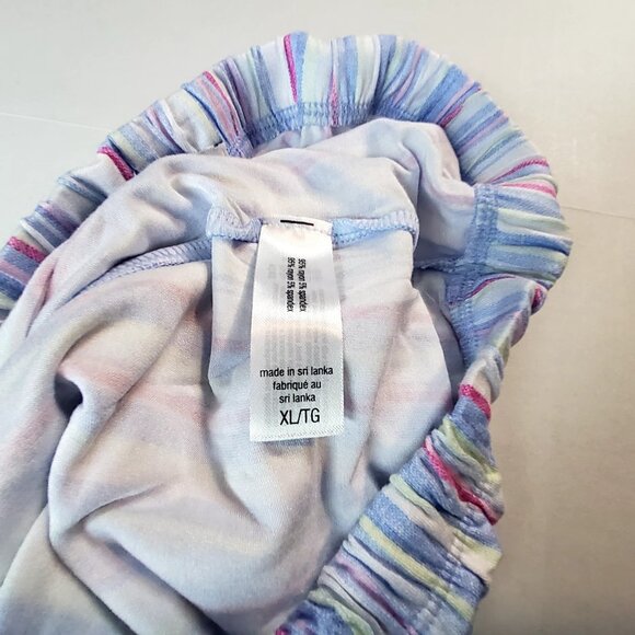 Tommy Bahama Womens Size XL Short Sleeve Cotton Pajama Set Striped Blue/Pink - Picture 11 of 16